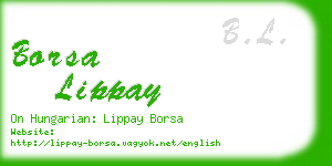 borsa lippay business card